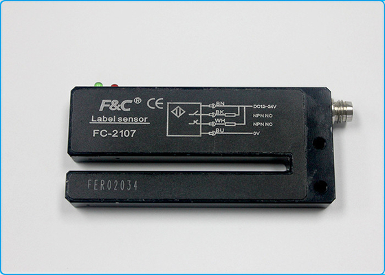 M8 tipo sensore ottico del connettore 12VDC PNP dell'etichetta della forcella con Potentionmeter
