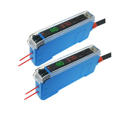 12V-24VDC luce rossa amplificatore di fibra ottica del visualizzatore digitale di PNP o di NPN